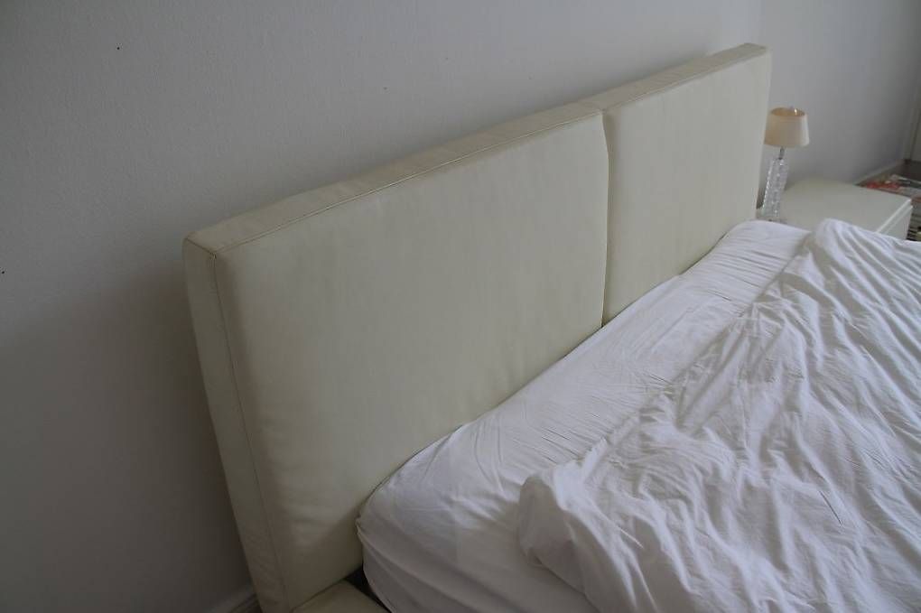 Letti: Doppelbett Leder 180x200cm mit Nachttisch – Usato da Oberstammheim venduto da cziegeler 3