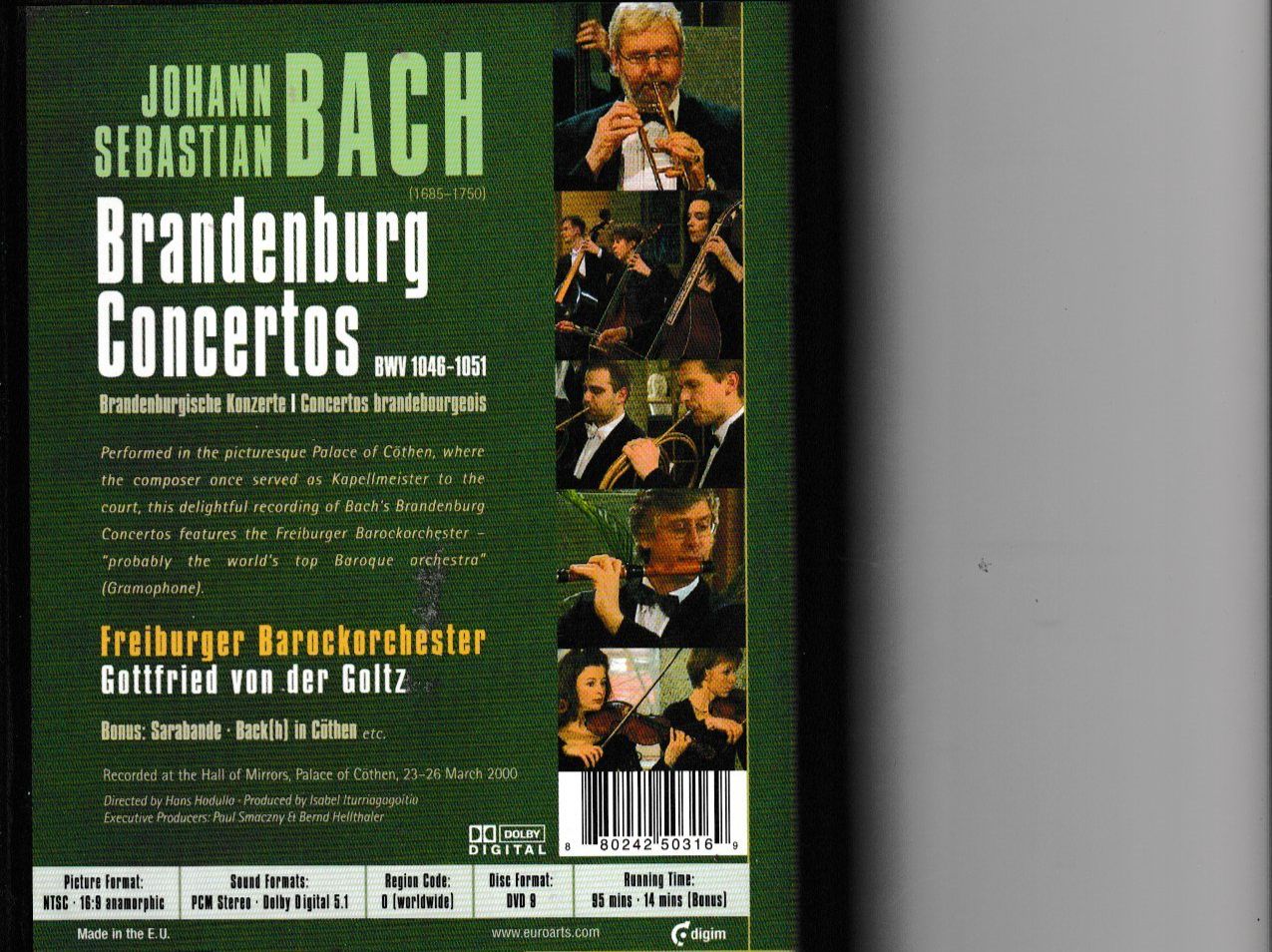 Tutti i DVDs: Bach - Brandburg Concertos – Usato da Chur venduto da zowie72 1