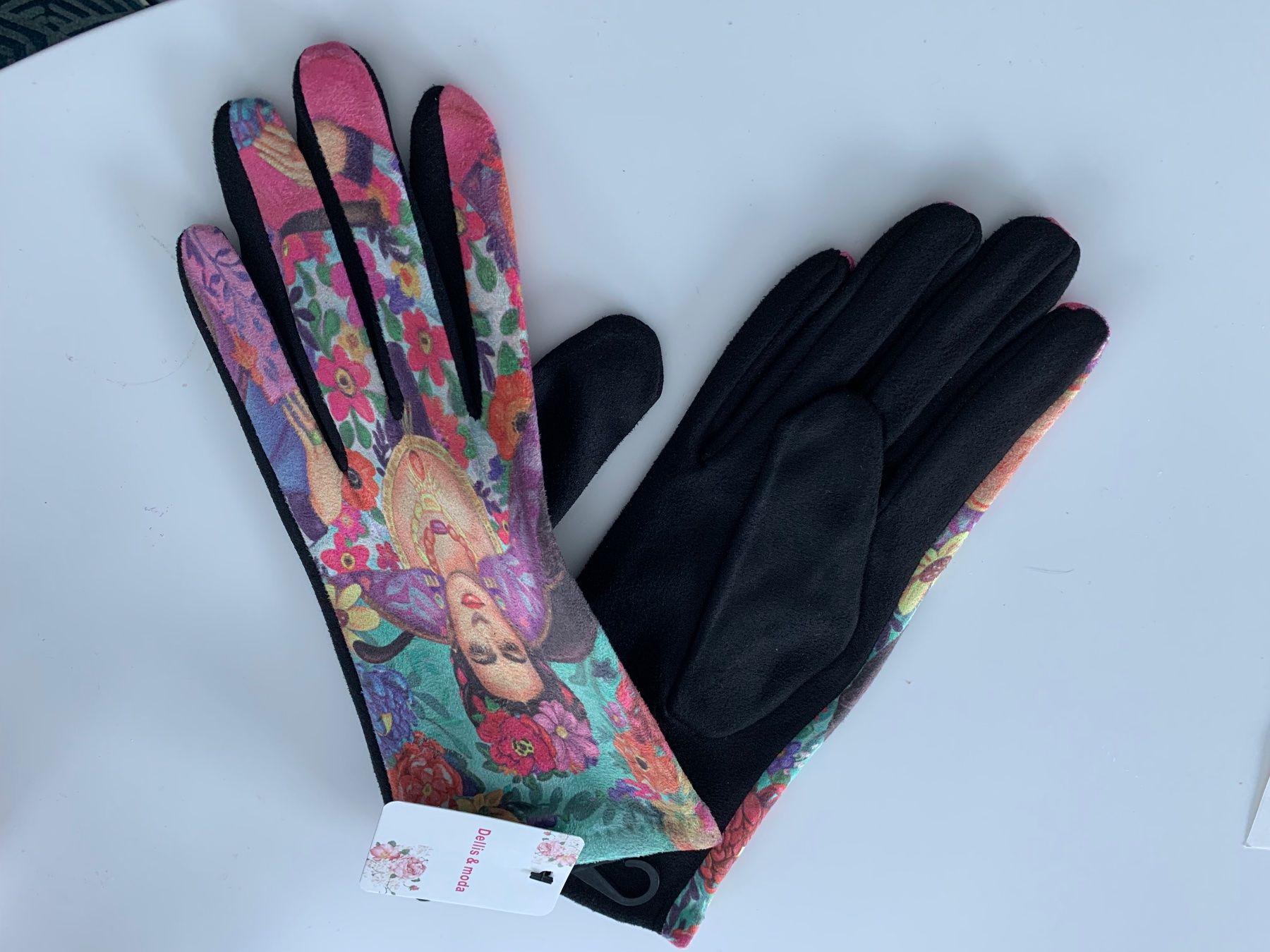 Guanti & manicotti: Frida Kahlo Handschuhe mit Seide,Grösse S/M Neu – Nuovo e nell'imballaggio originale da Nunningen venduto da silvermoon68 4