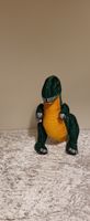 Saurier-Plüschtier, T-Rex, Grün/Orange, Top Zustand!