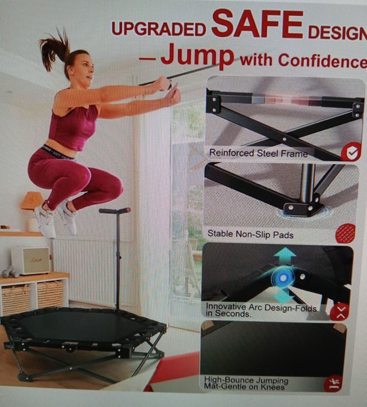 Trampolini: Trampoline d'interieur 106 cm pliable – Nuovo e nell'imballaggio originale da Le Brassus venduto da bla_7wxg 4