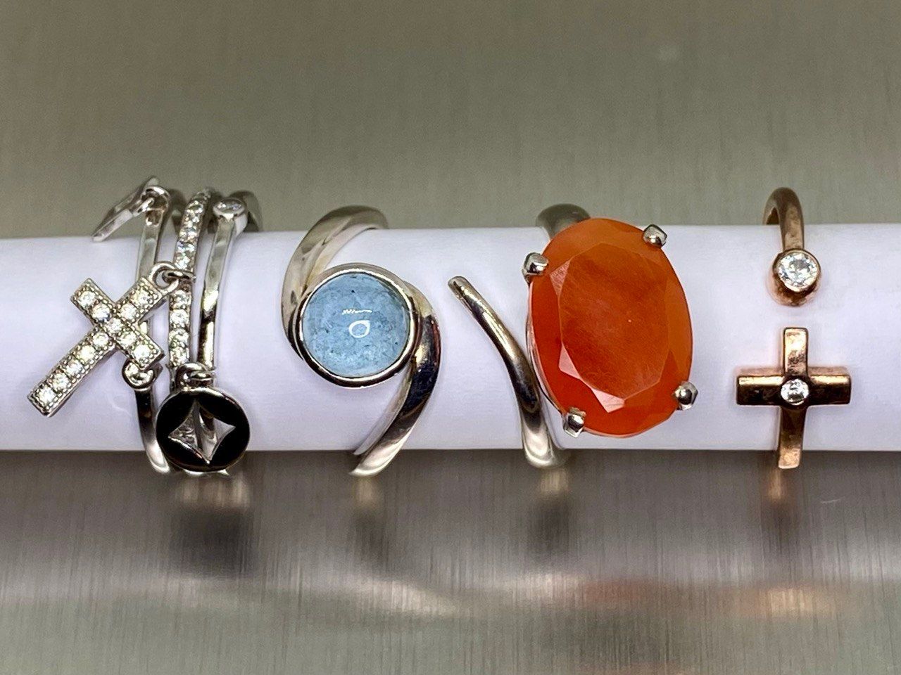 Altri gioielli: 12 Gramm, 925 Silber, gemischte Ringe – Usato da Confignon venduto da The-Gem-Wizard