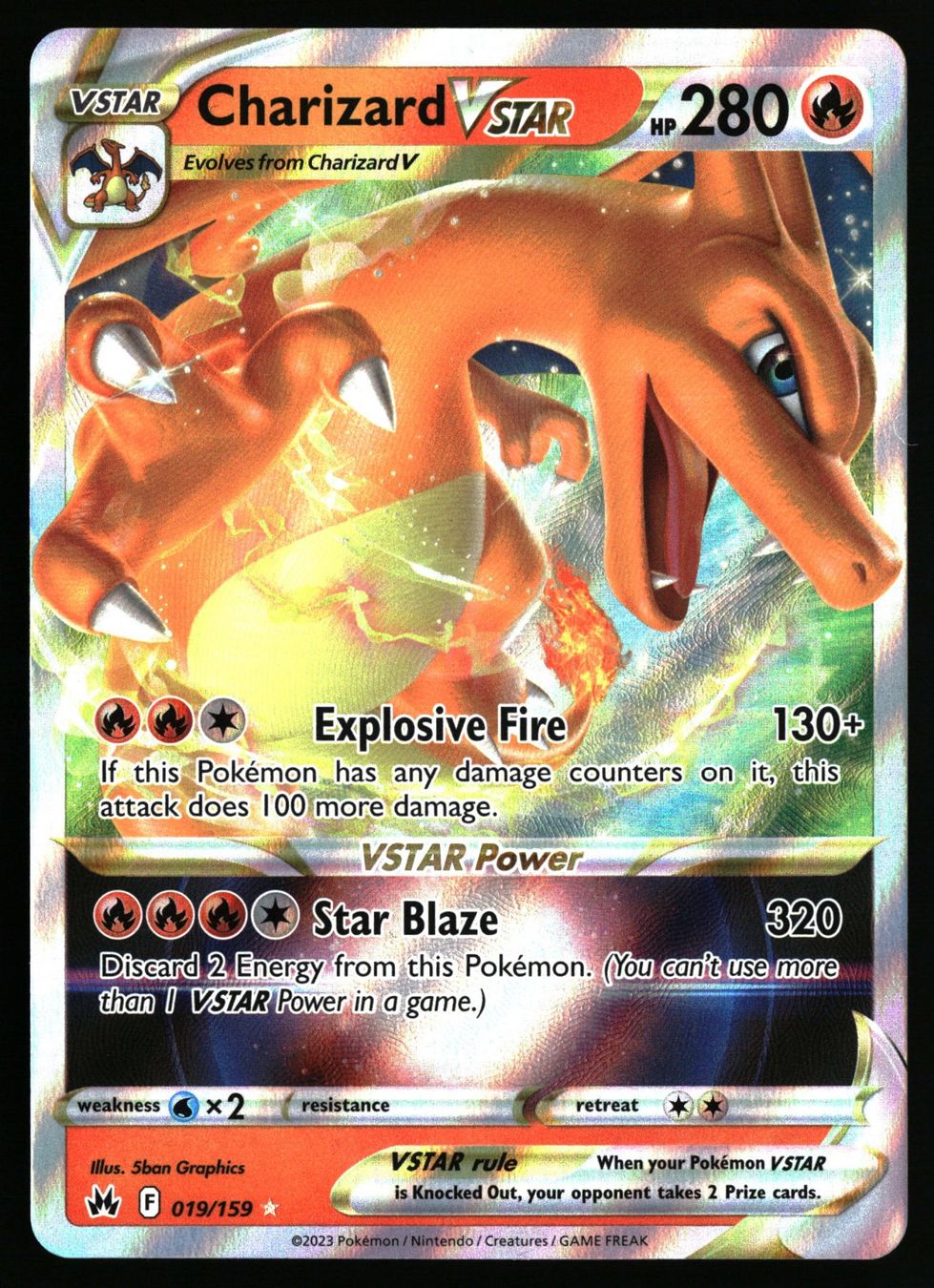 Pokémon Carte collezionabili: Charizard VSTAR #19 Pokemon Crown Zenith – Usato da Feuerthalen venduto da Plazatoys