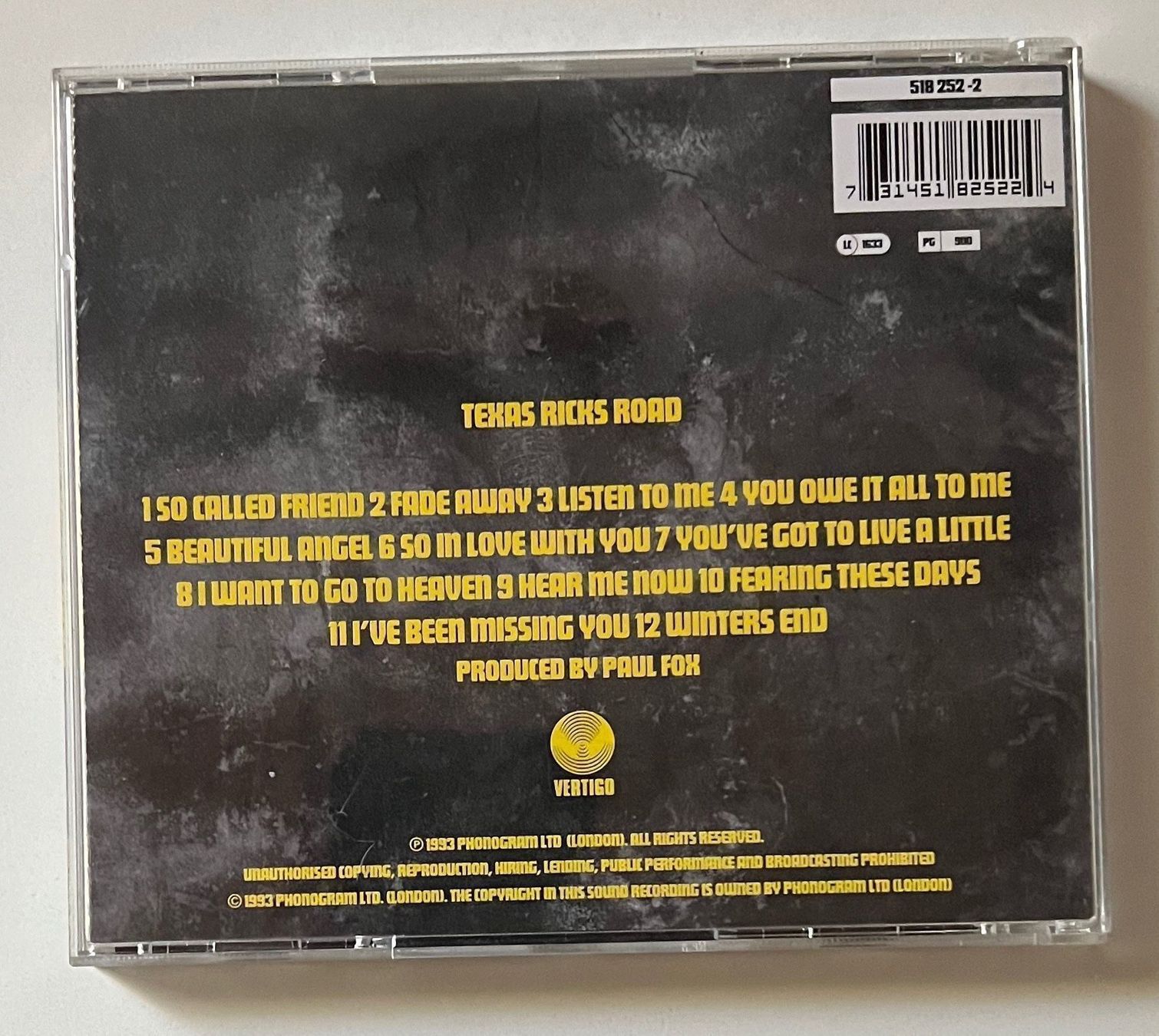 CD: Texas / Ricks Road – Usato da Näfels venduto da rottabi 1