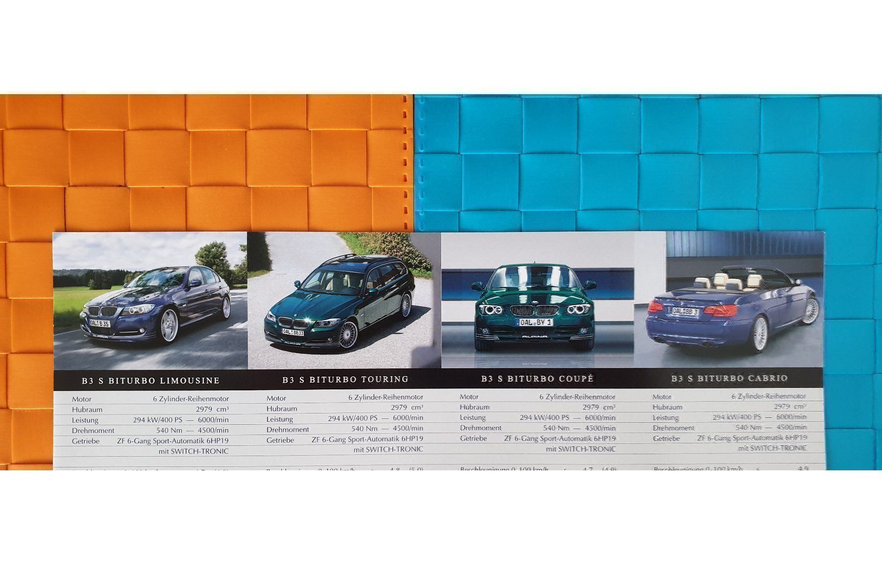 Zeitschriften & Magazine: BMW ALPINA PROGRAMM 2010 - B3, B5 - B7 - Prospekt / Poster – Neu (gemäss Beschreibung) aus Viganello von CARLiteratur 2