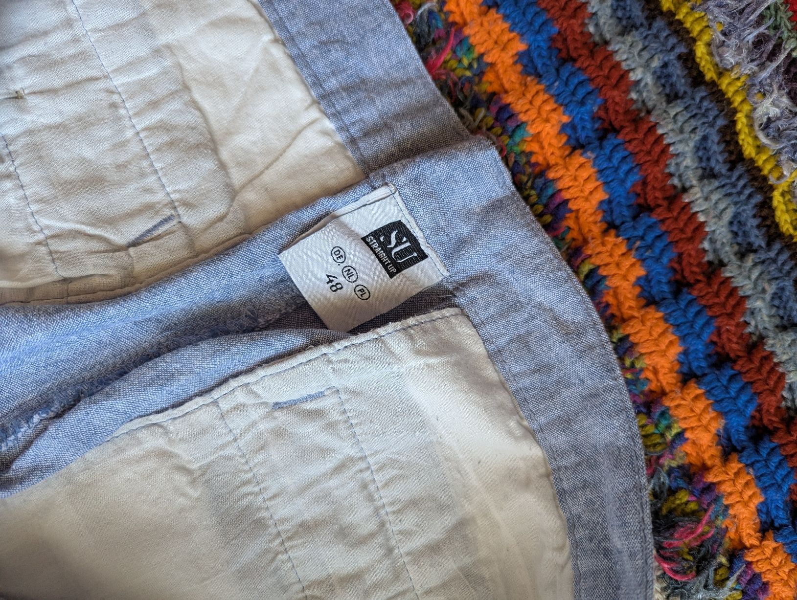 Pantalons: Hose Grösse 48 hellblau SU Straight Up – D'occasion à Oberdorf BL par tim_8f8z 2