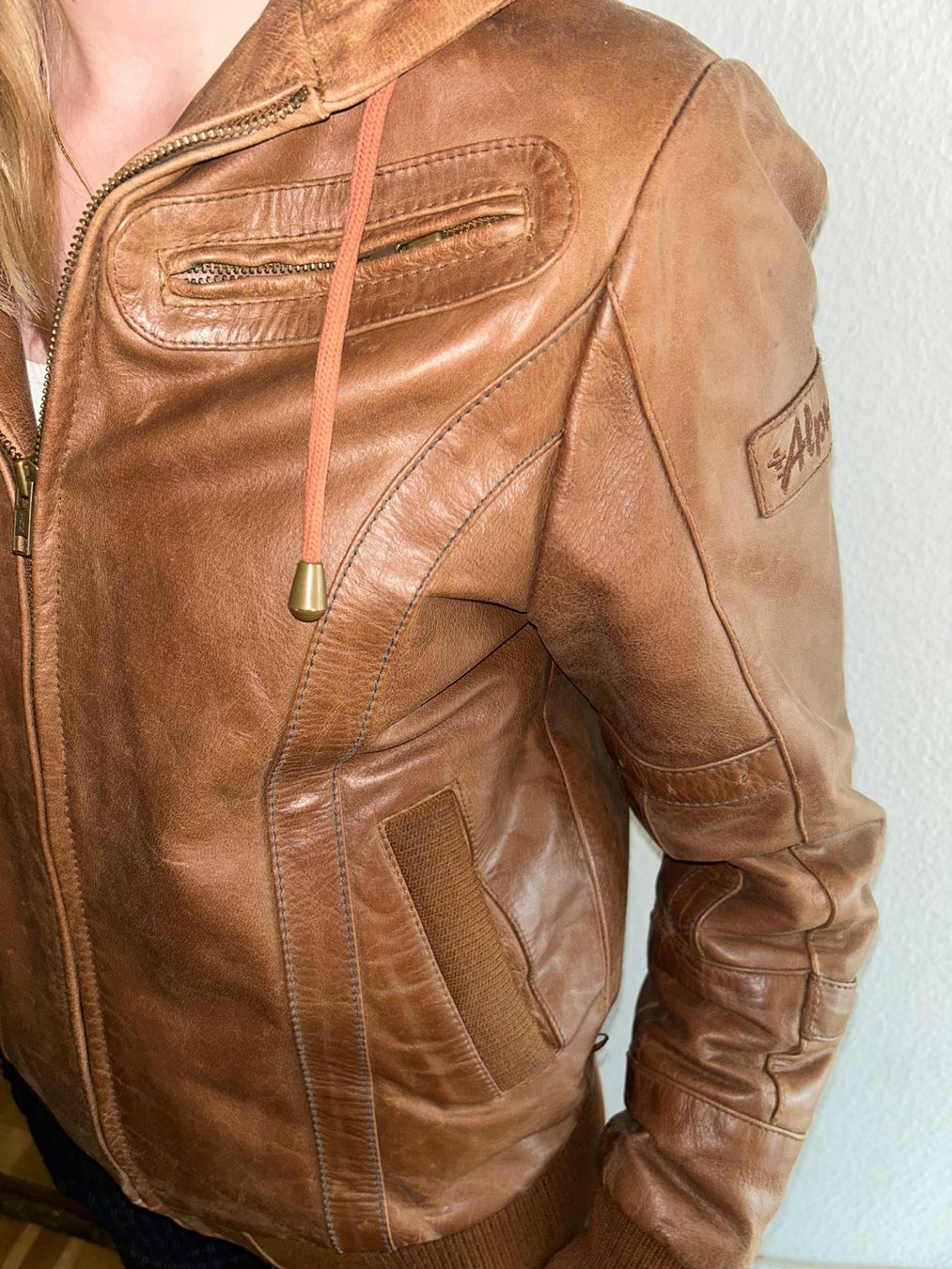 Alprausch Giacche: Lederjacke Alprausch Schweizer Marke – Usato da zürich venduto da Lexalexander 1