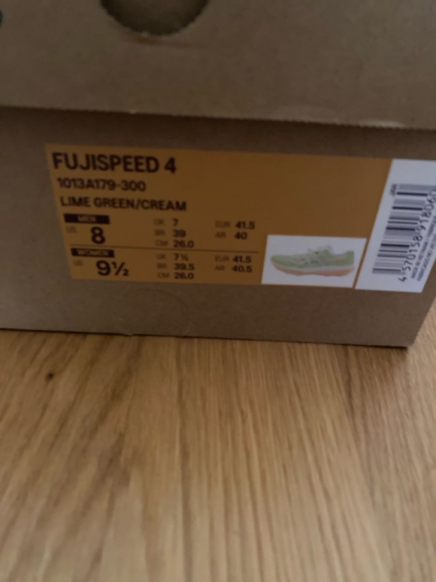 Asics Scarpe da uomo: Asics Fujispeed 4 Lime Green/Cream  – Nuovo e nell'imballaggio originale da Bern venduto da jan_pg2y 2