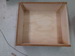 Holzweinkiste 3er leer 33x29.5x11.7cm