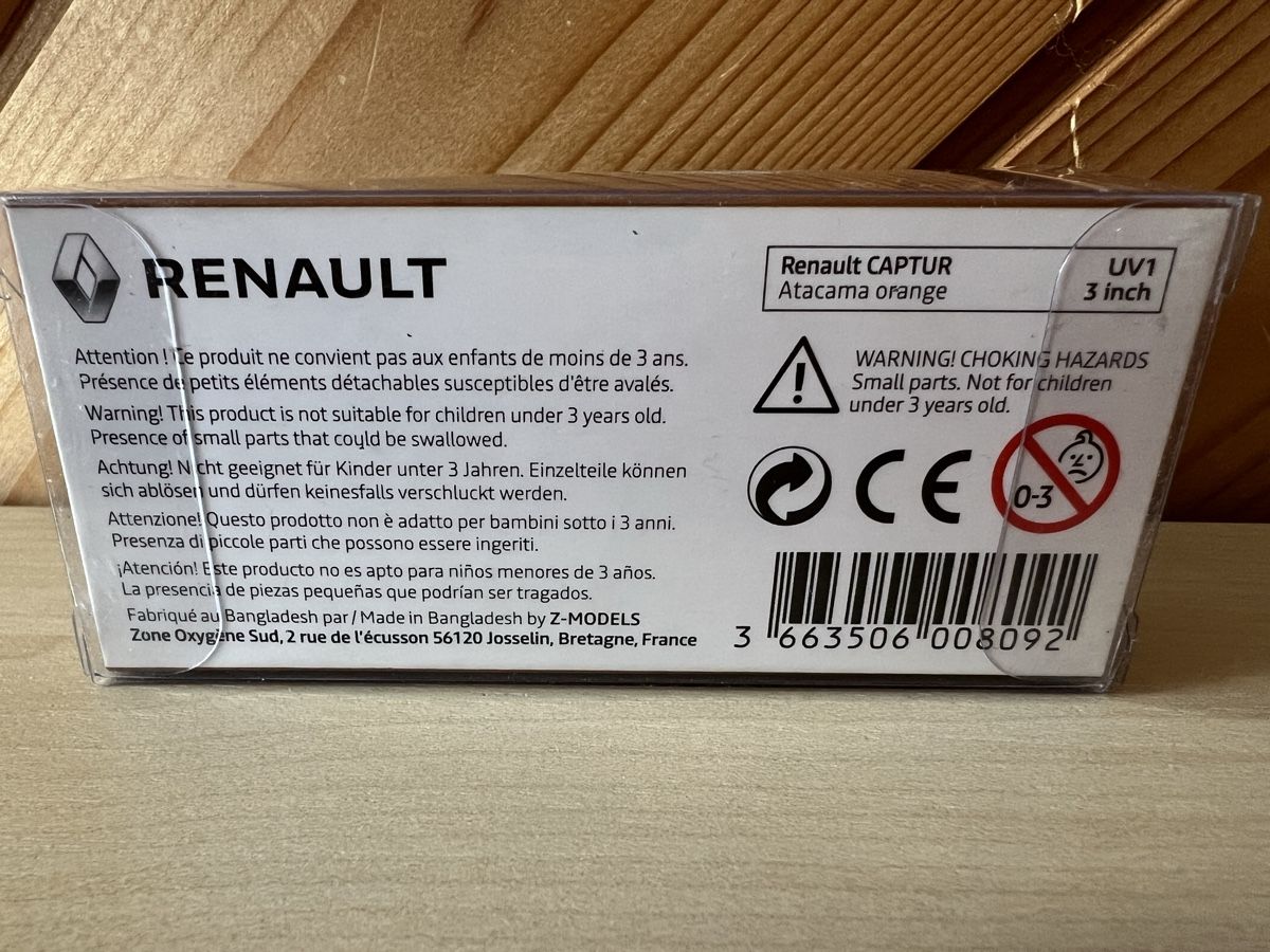 Renault Modellautos: Renault CAPTUR Modellauto 3 Inch Atacama Orange, Neuwertig – Neu und originalverpackt aus Bachenbülach von Manolo007 1