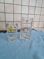 2x Glas Bierkrüge Sonnenbräu Rebstein