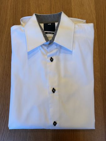 Elegantes Herrenhemd von WE Gr. 39 Weiss