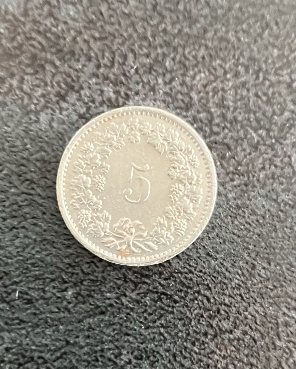 Alle Münzen: 10 Rappen 1921 und 5 Rappen 1966 – Gebraucht aus Bettwiesen von Zustand57 3