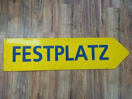 Blechschild "Festplatz"