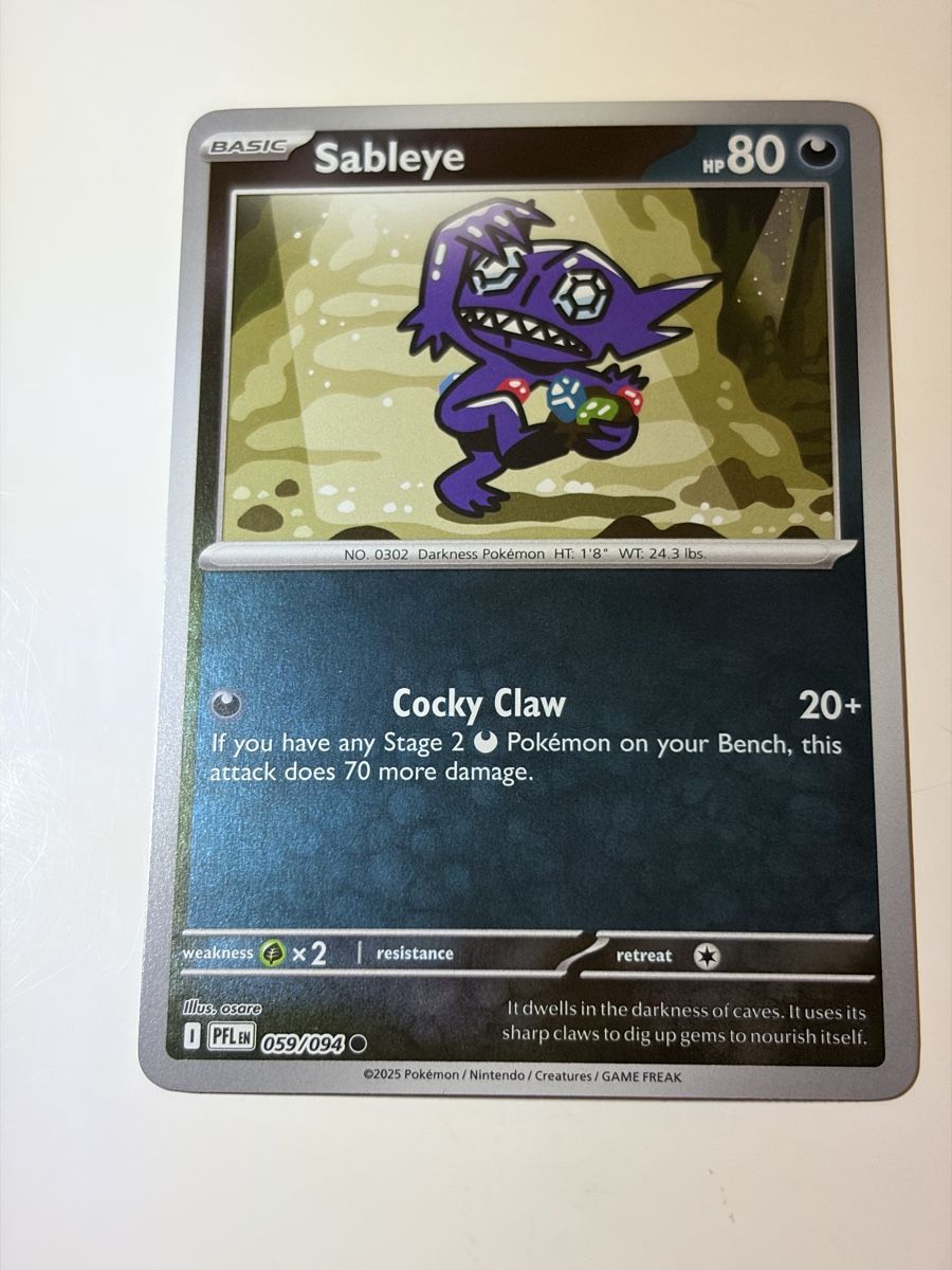 Pokémon Cartes à collectionner: Pokemon Phantasmal Flames Sableye 059/094 Revers Holo EN – D'occasion à Galgenen par Miachelle