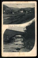 AK Wasen i. E., Ortsansicht und Brücke
