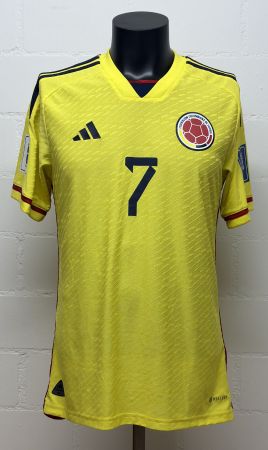 Kolumbien – Luis Díaz #7 Match-Issued Trikot WM 26 Qualifier