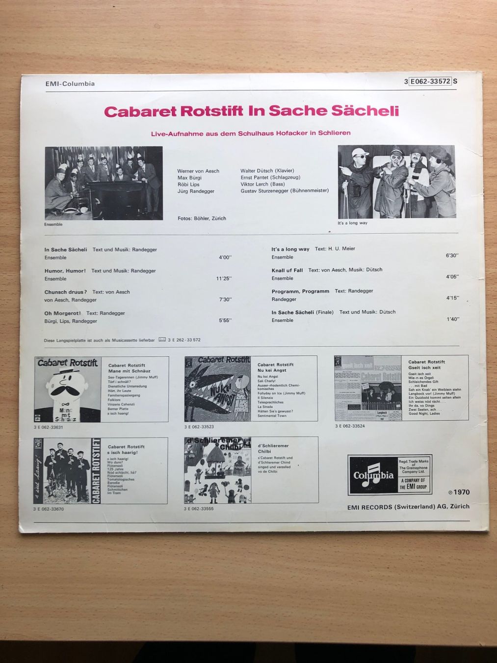 Schallplatten: 3 Stück LP Cabaret Rotstift – Gebraucht aus Widen von Himan 3