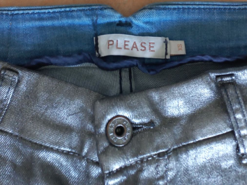 Please Jeans Jeans: Jeans silber Please XS – Usato da Scherzingen venduto da dun_r6nd 2