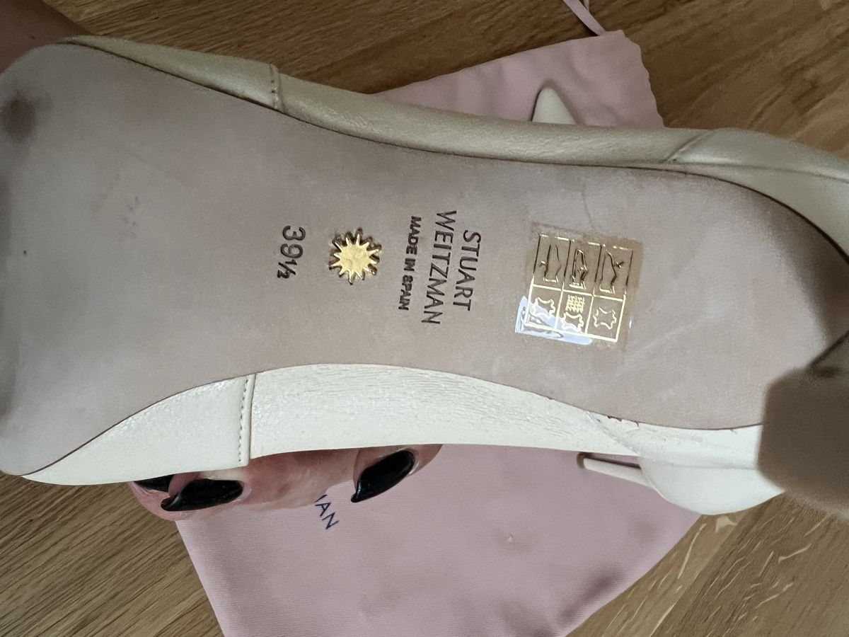 Hufschuhe: Stuart Weitzman Boots Cream Leather size 39.5 Used – Neu und originalverpackt aus Les Acacias von yul_bhw8 2