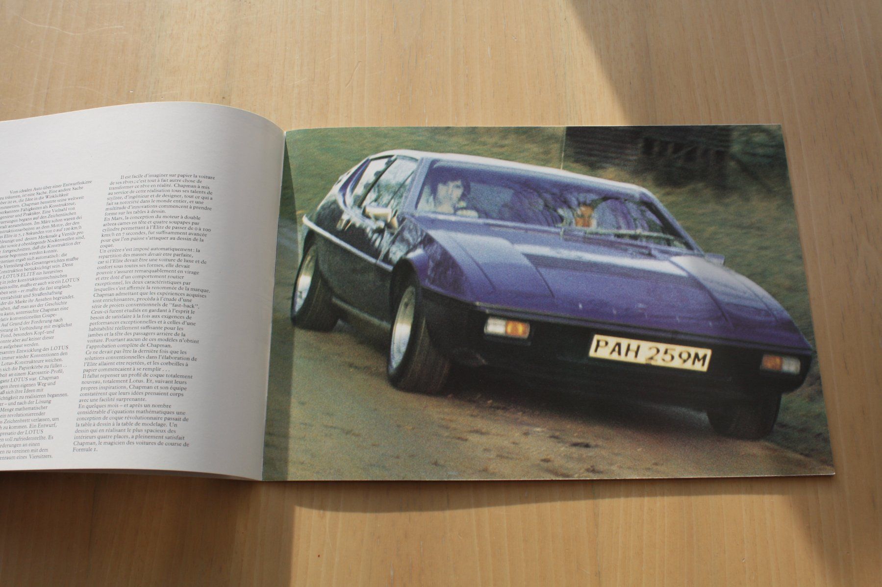 Lotus Documenti: Lotus Elite Prestige Prospekt 1976 – Usato da Wikon venduto da erwin400 2
