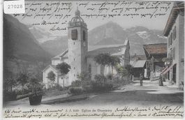 Eglise de Champery VS - coloriert