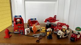 Lego Duplo, Feuerwehr, Polizei, Flugzeug ￼