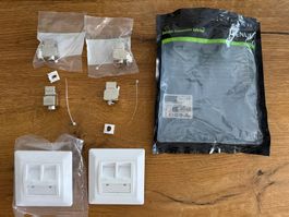 Netzwerkdosen Set Leenue RJ45 Cat7 Keystone neuwertig