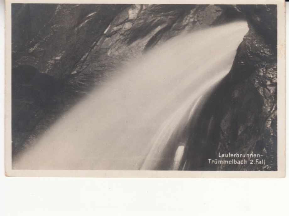 Cartoline postali: Trümmelbachfall 1933 – Usato da Bürglen TG venduto da StampGraf