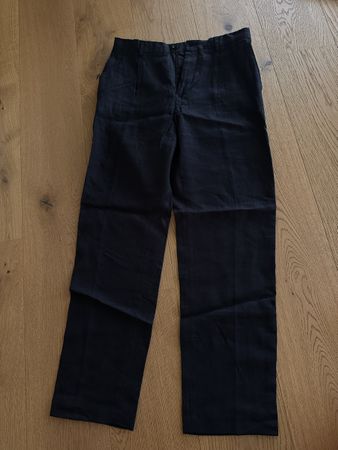 ZARA Leinenhose schwarz Grösse 38