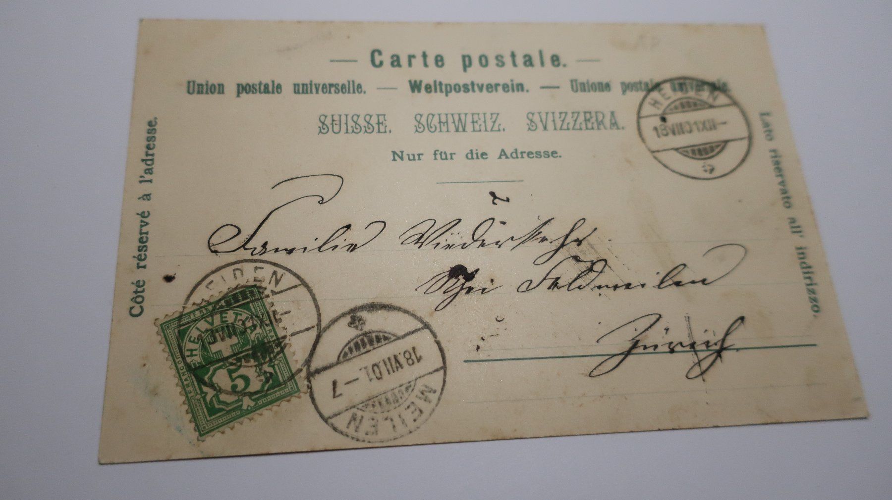 Cartoline postali: Gruss aus Heiden 1901 – Usato da Cormoret venduto da Pascalll2001 4