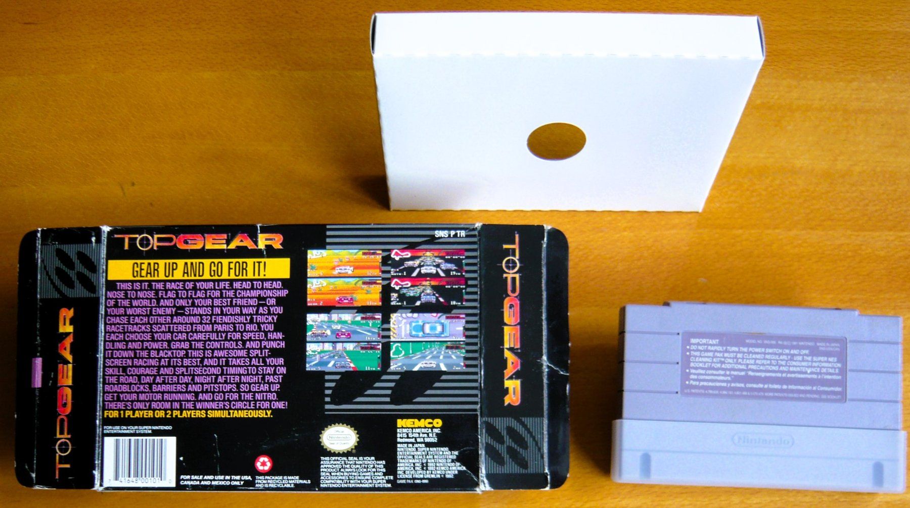 Nintendo Spiele: SNES: - Top Gear avec Boîte – Gebraucht aus Onex von Jaguar1986 3