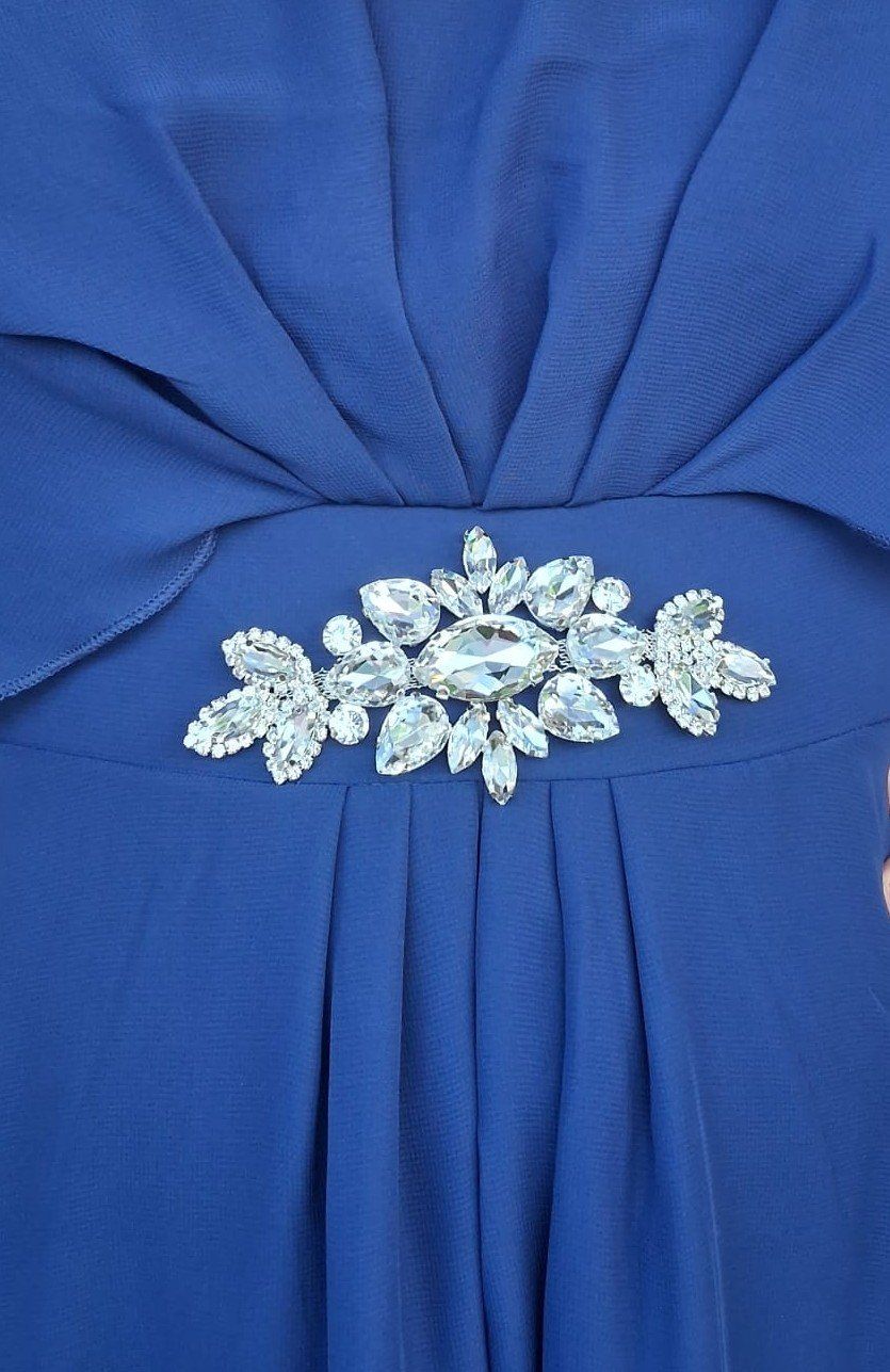 Vestiti: Chiffonkleid, Cocktailkleid mitternachtsblau Grösse 44 – Nuovo (secondo la descrizione) da Winterthur venduto da mar_jwg7 4