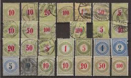 TAX99 - Lot de timbres taxe type chiffre