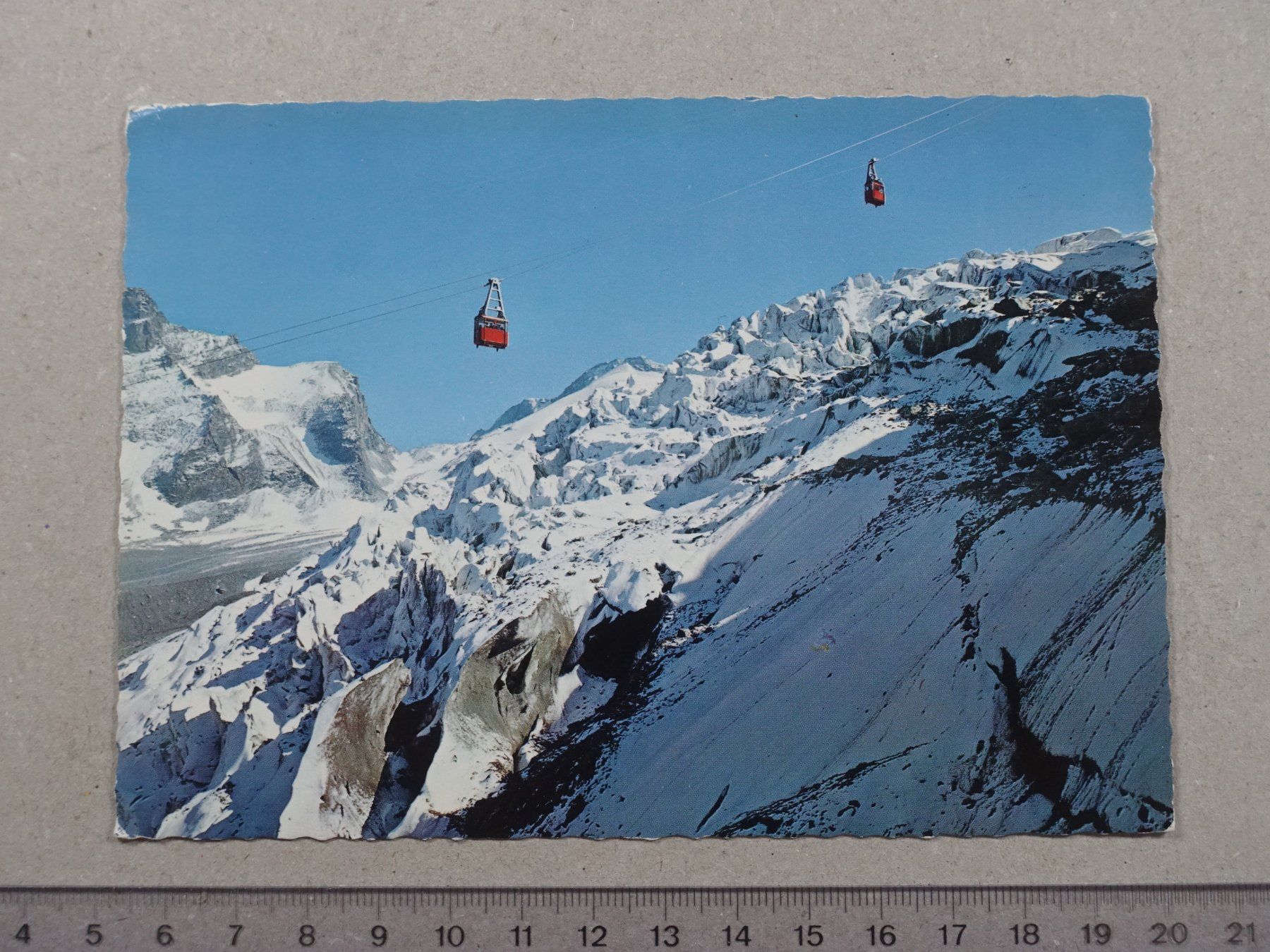 Cartes postales: Saas-Fee, Luftseilbahn Spielboden - Längfluh – D'occasion à Lenzburg par fh1