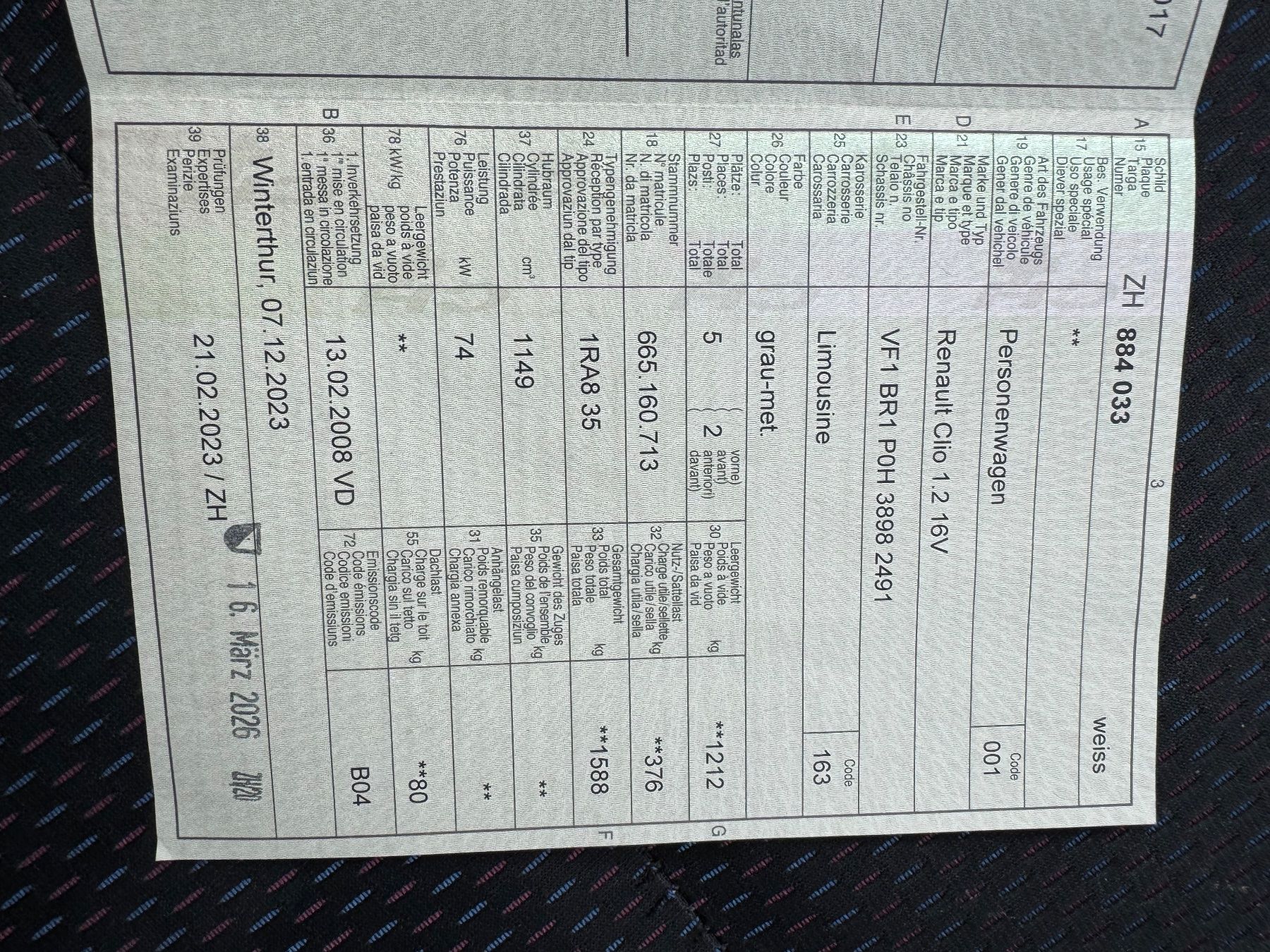 Renault Automobili: Renault Clio 1.2  16V – Usato da Winterthur venduto da ajas04 9