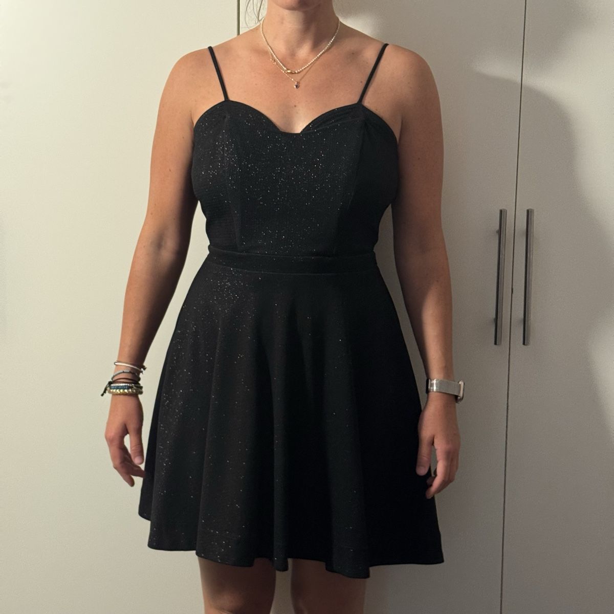 Robes et jupes: Abito nero glitter elegante da sera/evento – D'occasion à Maggia par Violettra
