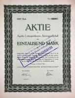 Apollo Lichtspieltheater AG, Leipzig - 1922