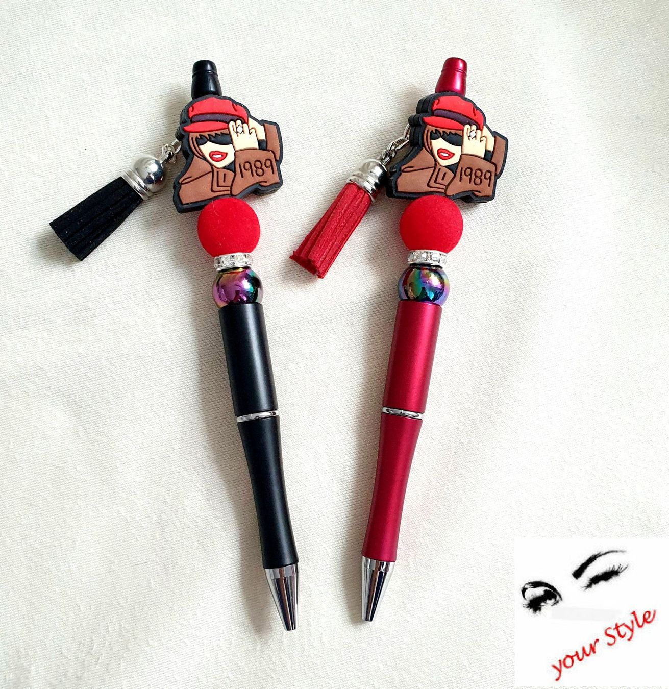 Stifte & Marker: 1 Perlenstift/Kugelschreiber "Taylor Swift" mit Zottel % – Neu und originalverpackt aus Oberglatt ZH von -your-Style- 7