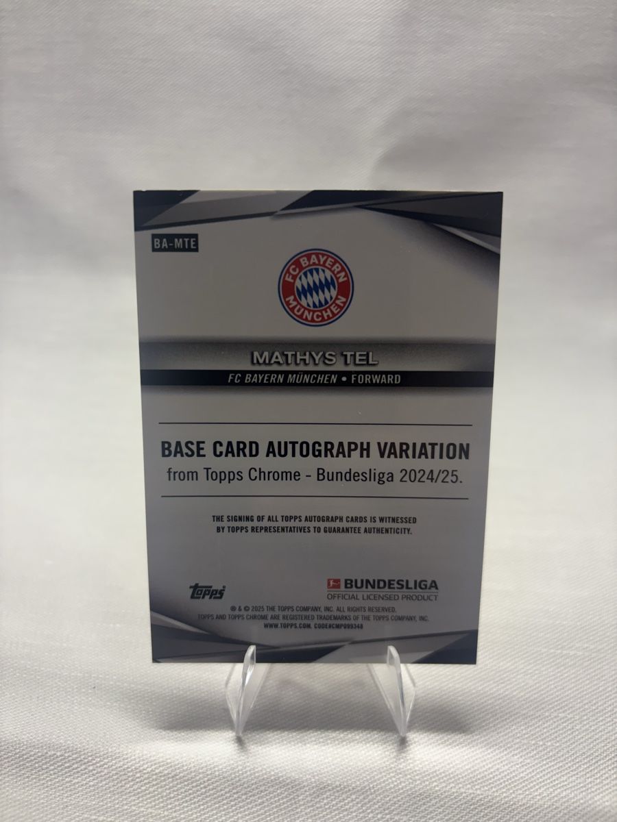 Topps Carte collezionabili: Mathys Tel Autograph Card 22/50 Topps Chrome Bundesliga – Nuovo (secondo la descrizione) da Buchs ZH venduto da Yannik22 1
