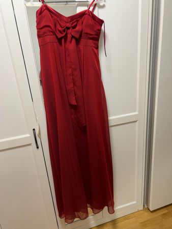 Damen Abendkleid Gr. 38 – Neu – Bordeaux – Chiffon Maxikleid