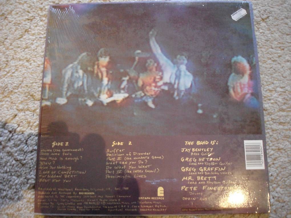 Dischi in vinile: BAD RELIGION  LP  "SUFFER"  ORIGINAL 1988 – Usato da Niederweningen venduto da tsnuk333 4