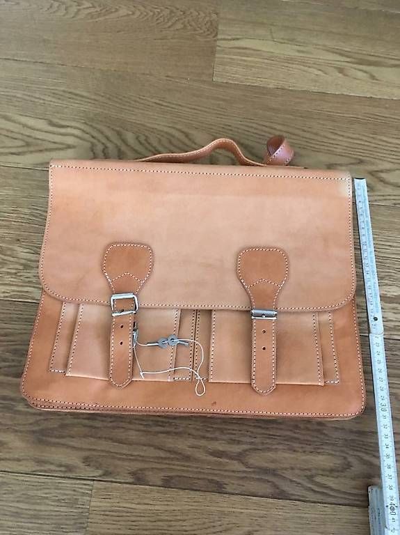 Koffer & Taschen: Laptop-Tasche, Dokumententasche echt Leder – Gebraucht aus Rebstein von Dom-Grab_83 1