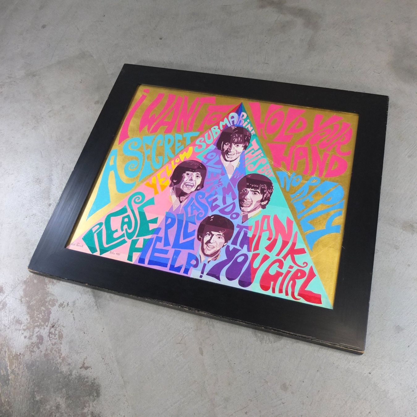 Dipinti: Curt Stenvert, Die Beatles, 1987 – Usato da Basel venduto da Brocki-auf-dem-Wolf 1