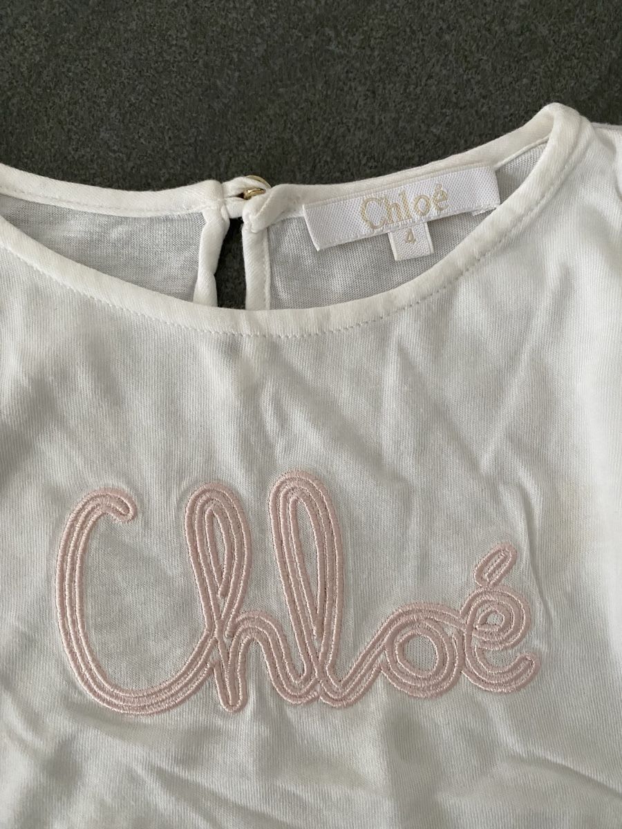 Chloé Camicette, T-shirt & Top: Manches longues Chloé blanc taille 4 ans – Usato da Grenchen venduto da O.r.i.g. 2