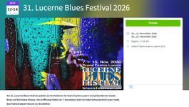 2 Tickets für 31. Lucerne Blues Festival 2026
