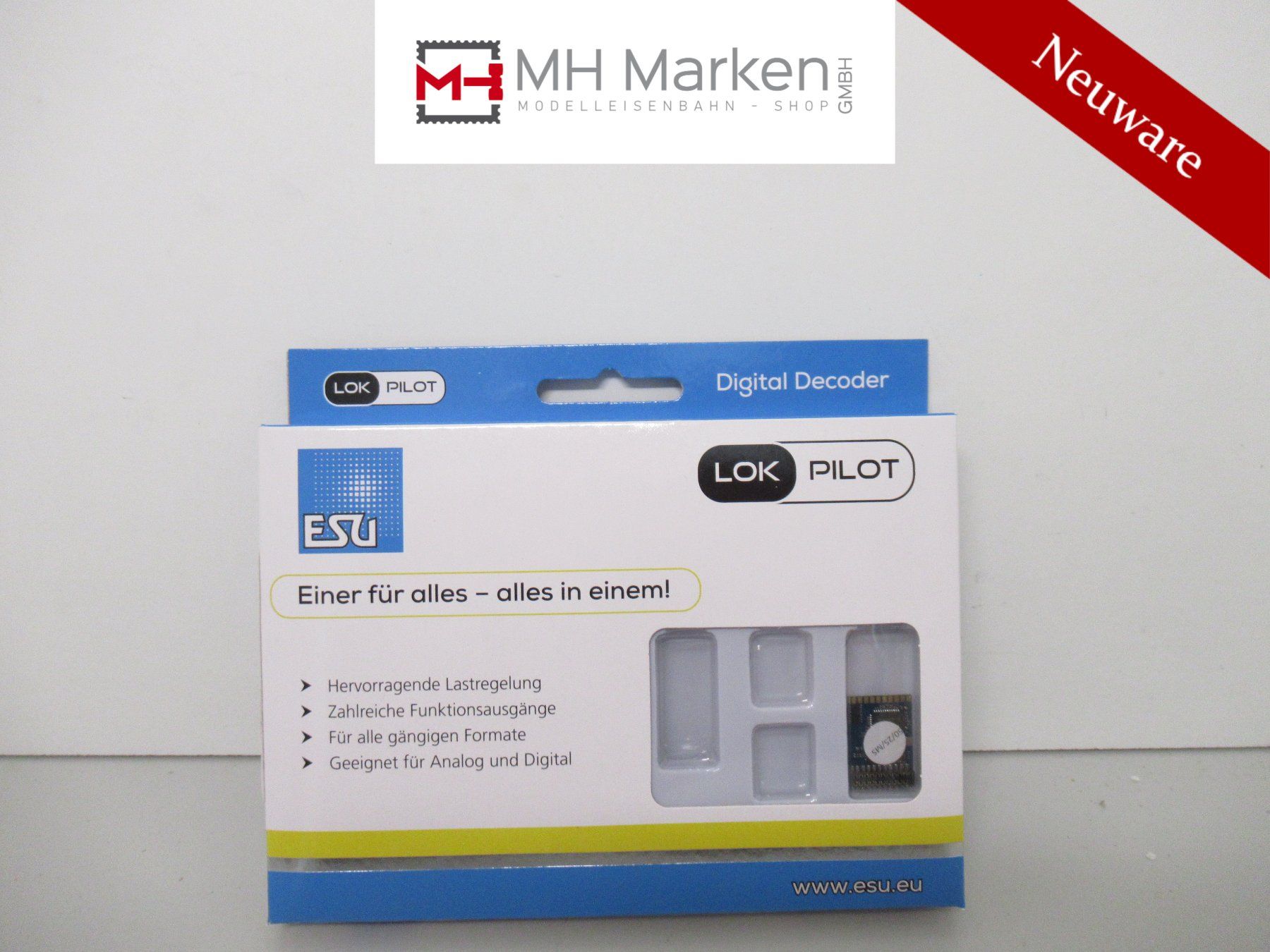 Esu Modelleisenbahnen: ESU 59619 DigitalDecoder LokPilot5 DCC/MM/SX/M4,21MTC,NEM660 – Neu und originalverpackt aus Basel von mhmarken