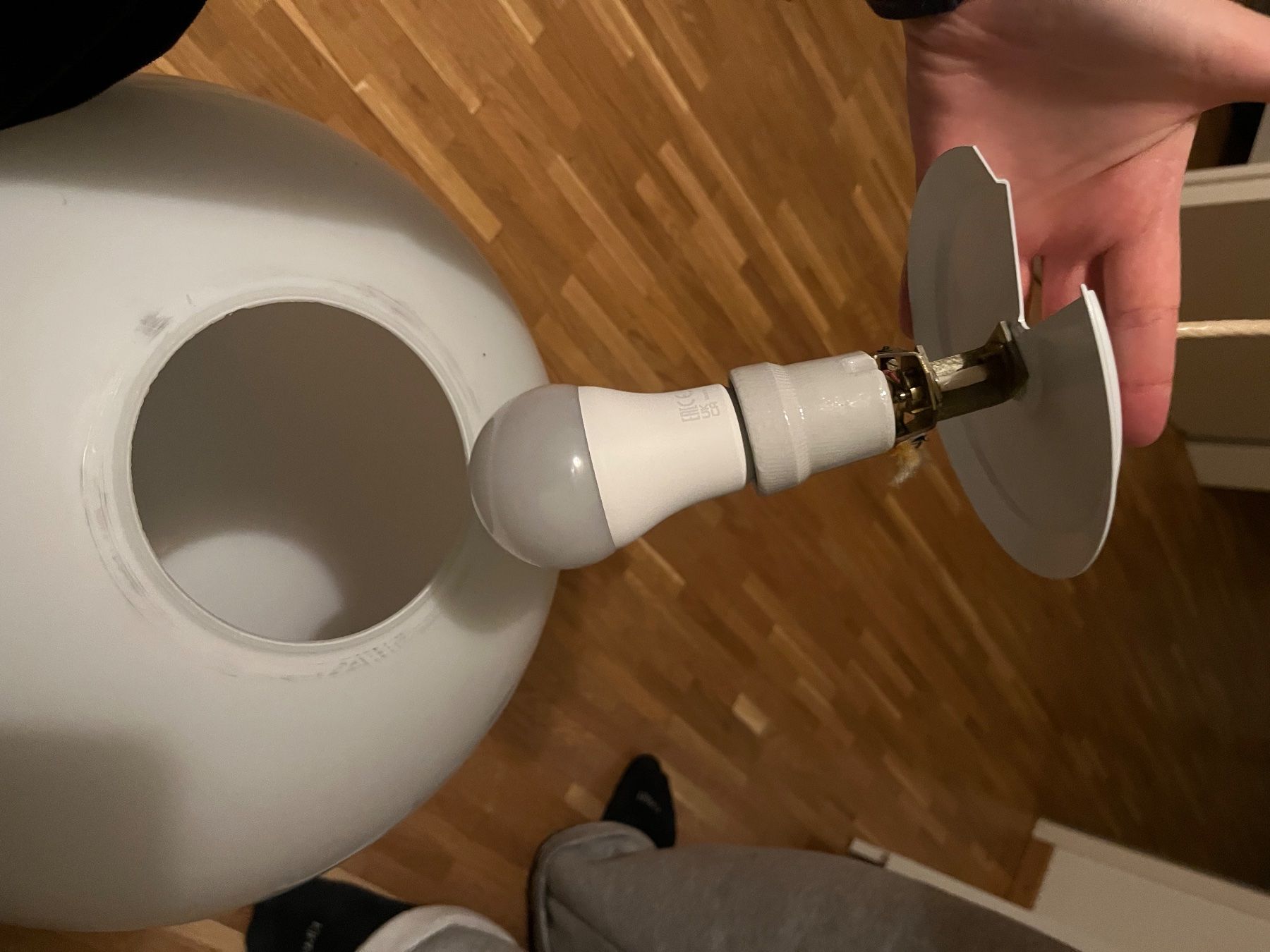Lampade: Kugellampe aus Glas – Usato da Zürich venduto da lau_b5zz 3