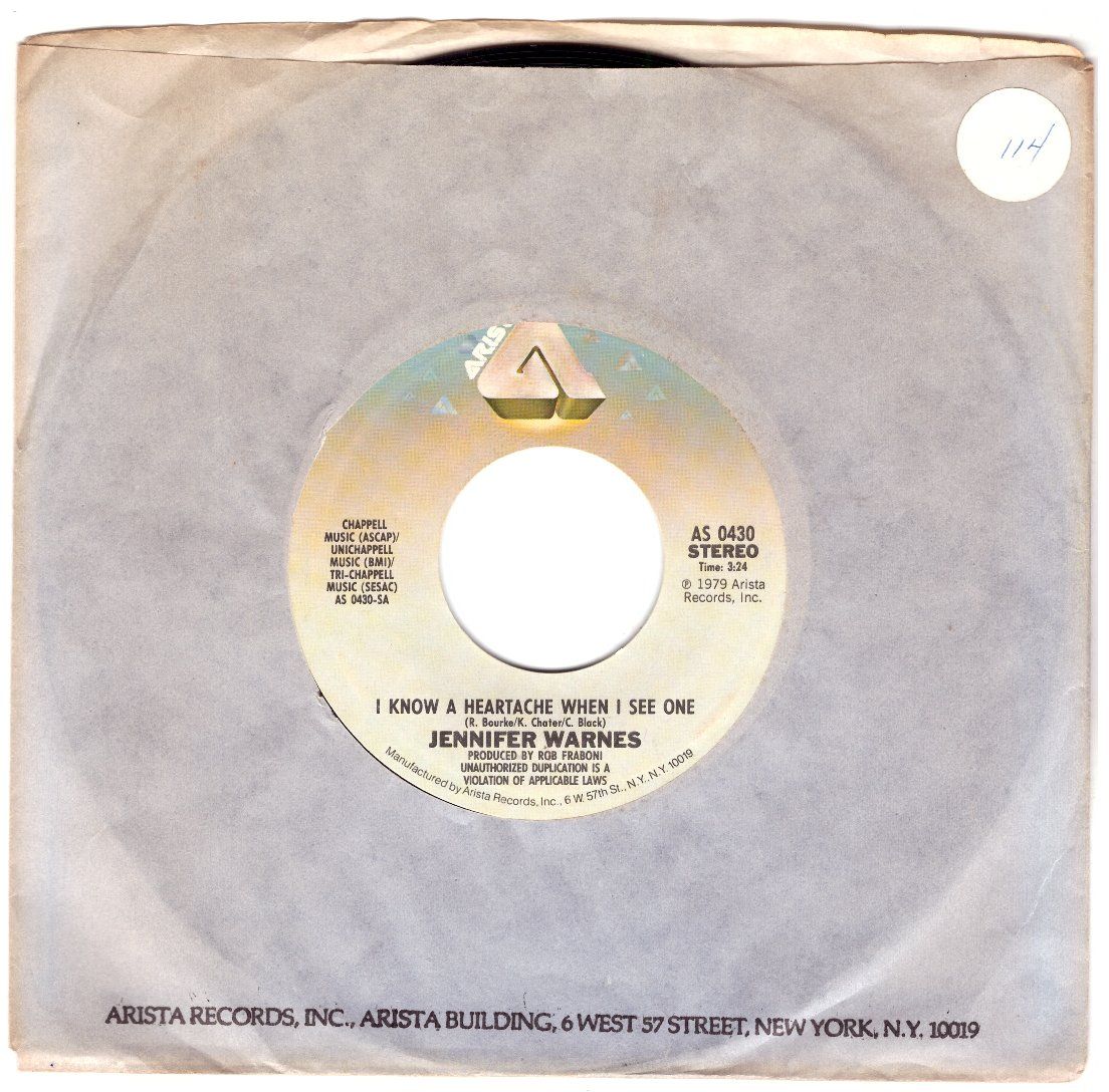 Vinyles: JENNIFER WARNES – D'occasion à Bassersdorf par house-of-vinyl