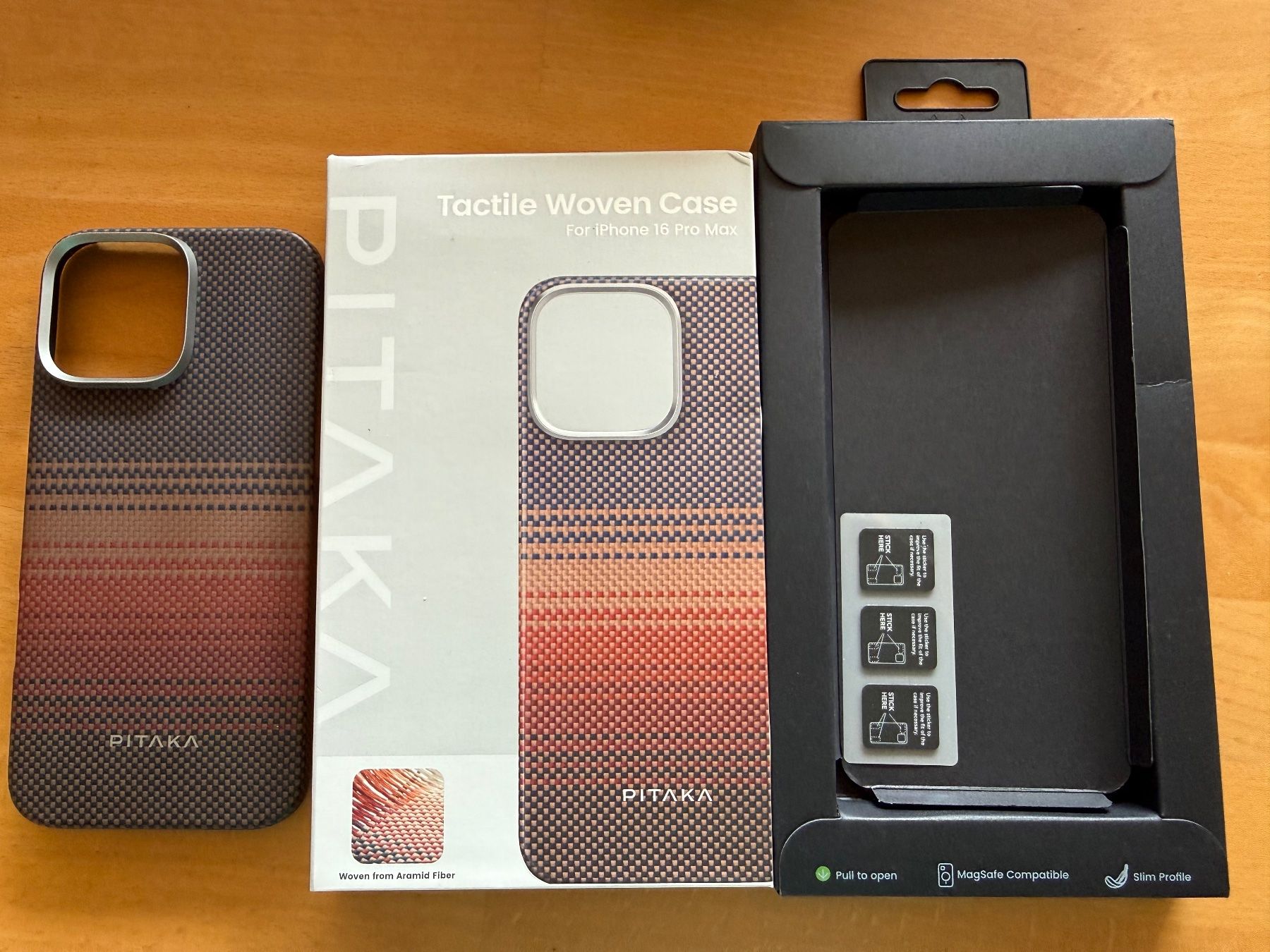 Apple Covers & Schutzfolien: PITAKA iPhone 16 Pro Max Hülle Tactile Woven Case Sunset – Neu (gemäss Beschreibung) aus Mümliswil von Prah 3